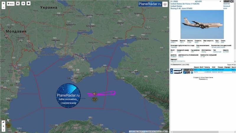Черное море посетил «редкий гость» – американский самолёт разведывательно-ударной системы JSTARS управления, Joint, этого, комплекс, американский, STARS, действиями, боевыми, разведки, система, всеобъемлющая, всепогодная, четверг, связи, времени, также, системы, радиоэлектронные, компьютерные, самолетах