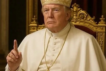 Трамп примерил на себя образ Папы Римского