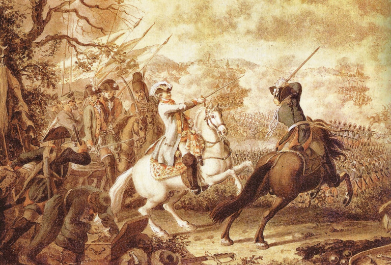 Заглавная иллюстрация. Картина Даниэля Николауса Ходовецкого «Битва при Кагуле»