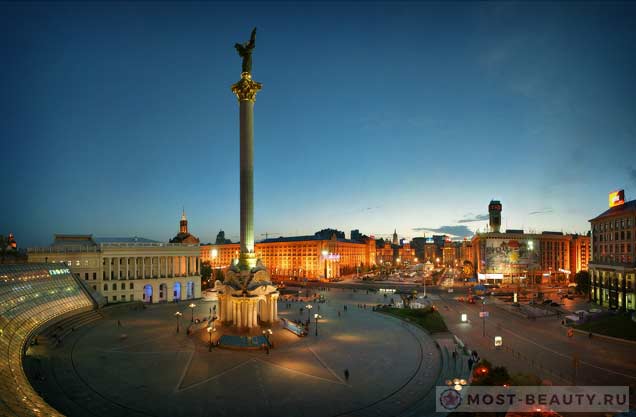 Очень красивые места Киева: Майдан (Площадь Независимости)
