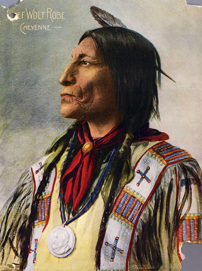 Американец разыскал цветные фото индейцев конца XIX века 