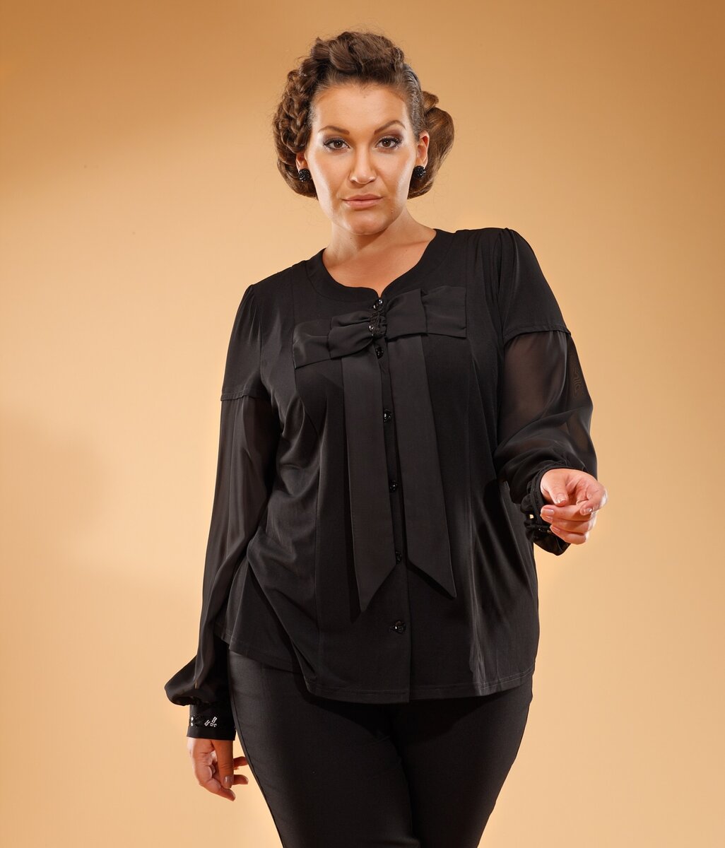 Дизайн блузок для полных женщин