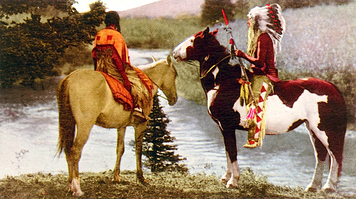 Американец разыскал цветные фото индейцев конца XIX века 