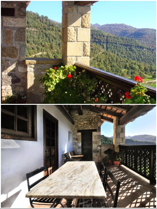 К услугам постояльцев открытые террасы и балконы с живописным панорамным видом («Castell de Llaes», Испания). | Фото: tripadvisor.es/ boredpanda.com, © Marc/Airbnb.