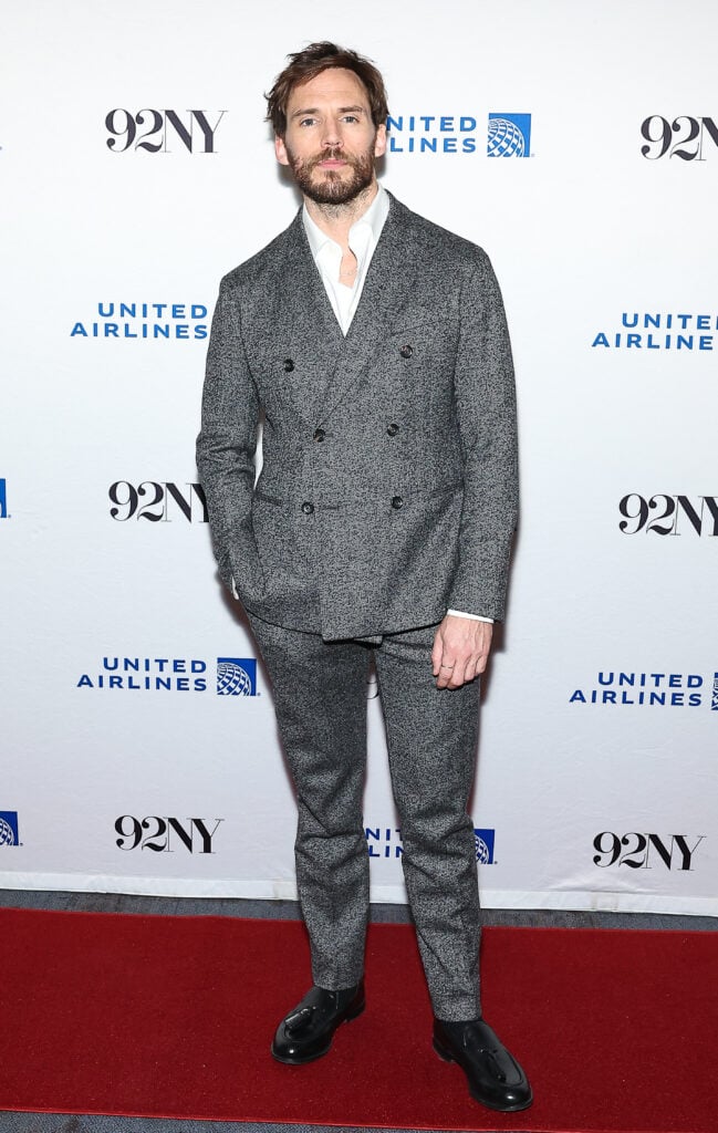 Sam Claflin attends the "Daisy Jones & The Six" advance screening and cast & creators in conversation with Caitlin Brody at The 92nd Street Y on February 27, 2023 in New York City.