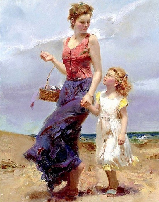 Романтическая живопись от Pino Daeni.