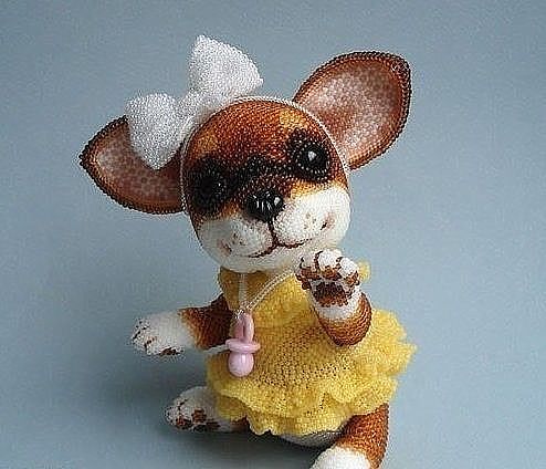 Авторские игрушки из бисера Авторские игрушки из бисера игрушки