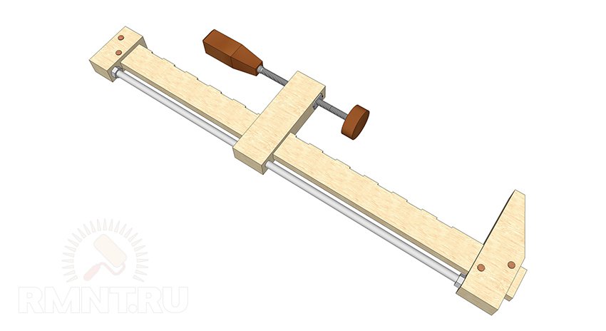 Деревянная струбцина своими руками чертежи
