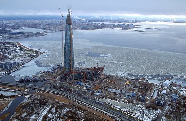 Штаб "Газпрома" в Северной столице. Самое высокое здание в ЕС. 