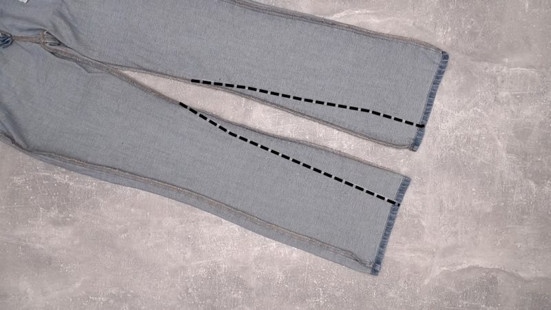 Швейный трюк: как заузить джинсы быстро и просто, чтобы они идеально сели мастер-класс,шитье
