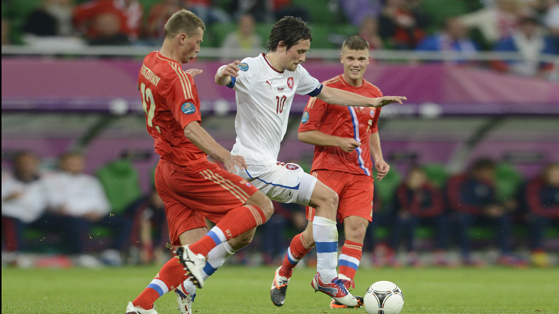 Матч Россия - Чехия на чемпионате Европы 2012