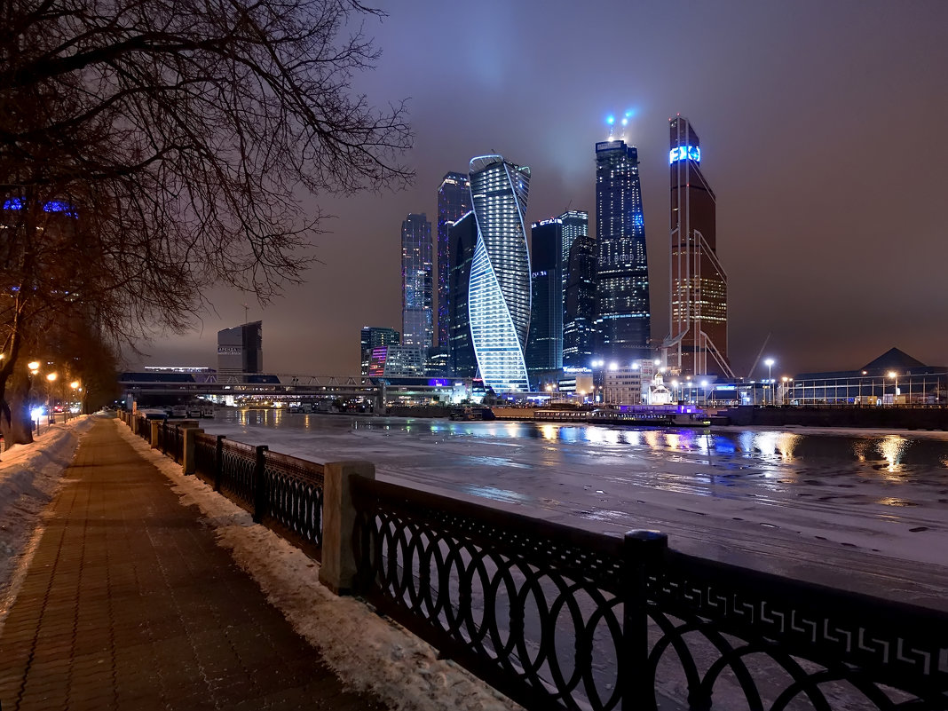 Москва сити вечером красивые