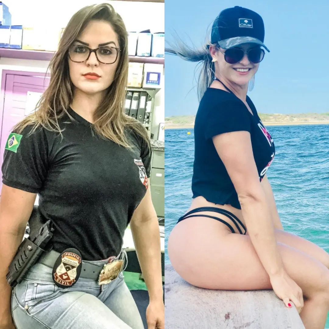 Красивые девушки в униформе и без неё