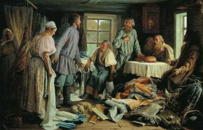 «Семейный раздел» (1876), худ. Максимов В.М./ Фото: multiurok.ru
