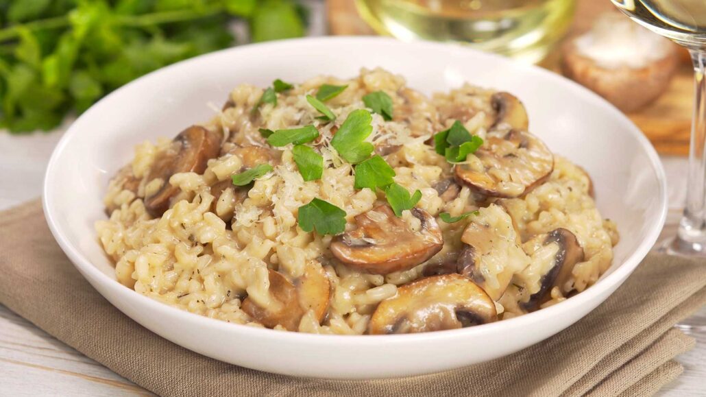 Ризотто с грибами в мультиварке