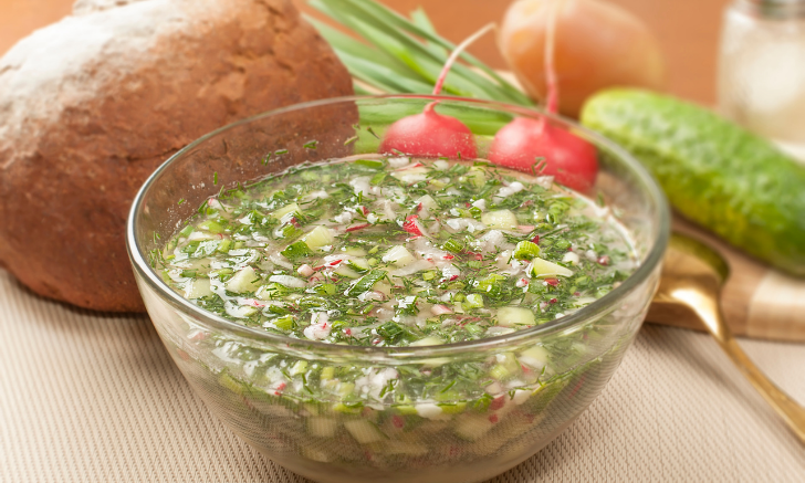 3 рецепта холодных супов для достойной встречи лета: вкусные, легкие, простые окрошка,первые блюда,супы