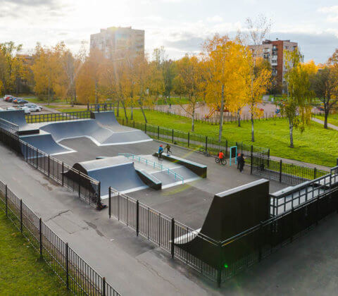Скейт парк в парке 300-летия, Санкт-Петербург - FK-ramps