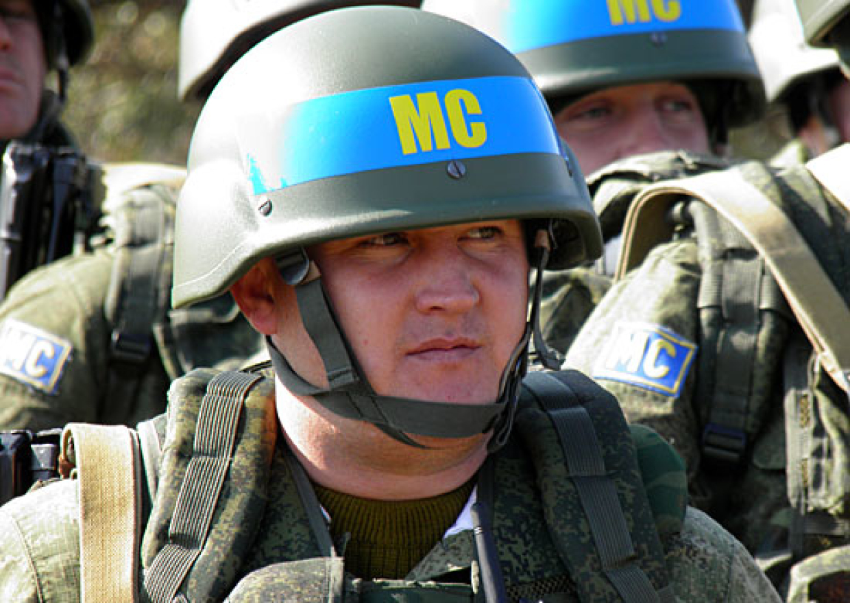 Военнослужащий из состава миротворческих сил РФ