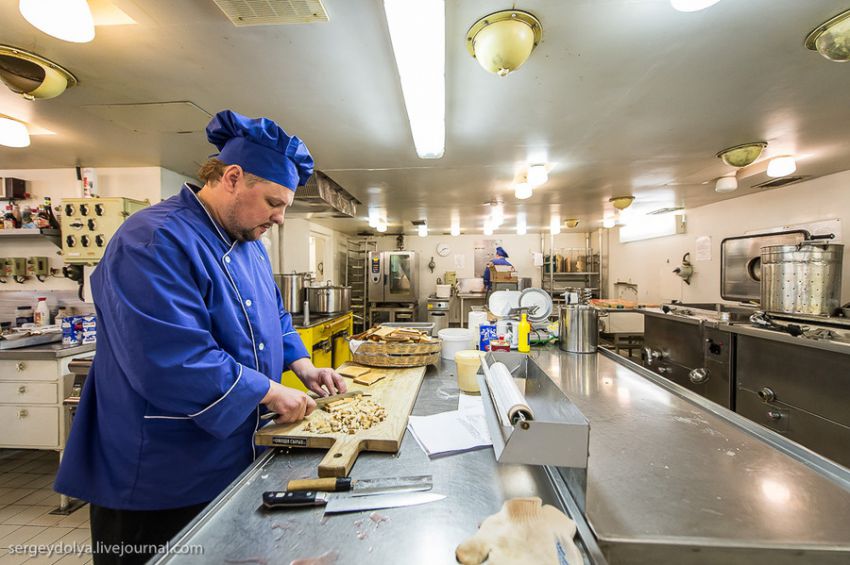 ледокол, кухня, каюта, экскурсия