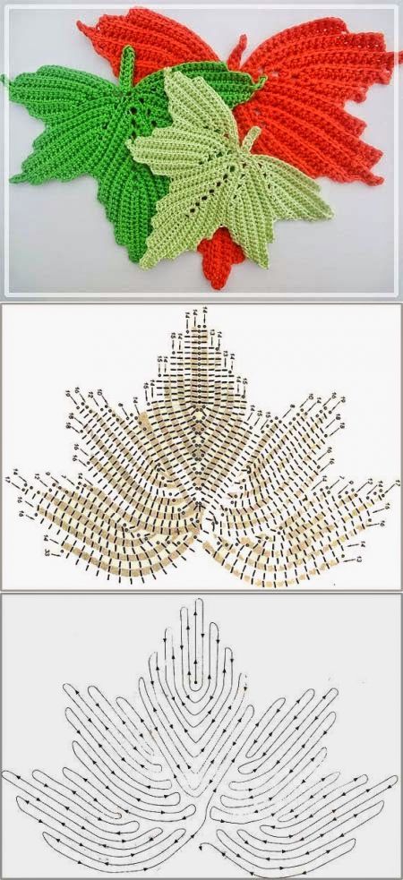 Осенние мотивы: вяжем кленовый лист крючком схемы, крючком, декора, использовать, листьев, кленовых, салфетки, только, имейте, толщины, любая, подойдёт, будет, выполнения, Пряжа, зависеть, размер, салфеткиЕсли, удобнее, осваивать