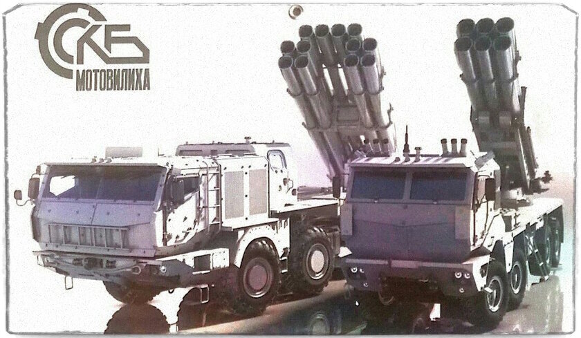 РСЗО "Сарма" снабжена защитой от высокоточного вооружения - датчики обнаружения лазерного излучения и пусковые для постановки дымовых завес.