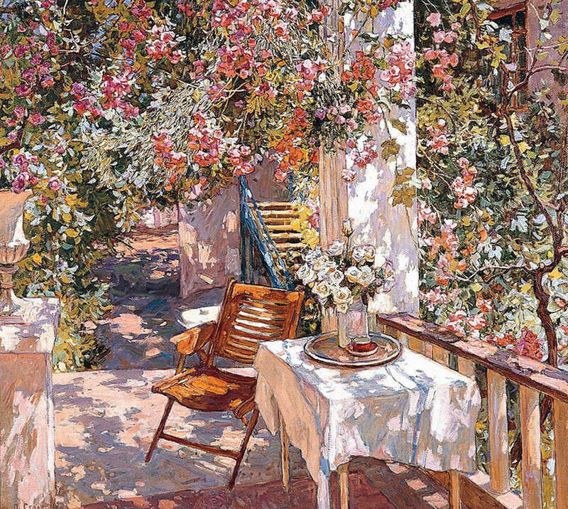 Терраса солнцем вся озарена... Петр Кузьмич Столяренко Терраса солнцем вся озарена... Петр Кузьмич Столяренко