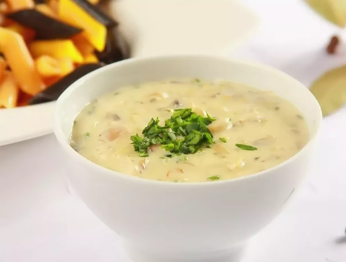 Суп пюре с шампиньонами и плавленным сыром калорийность