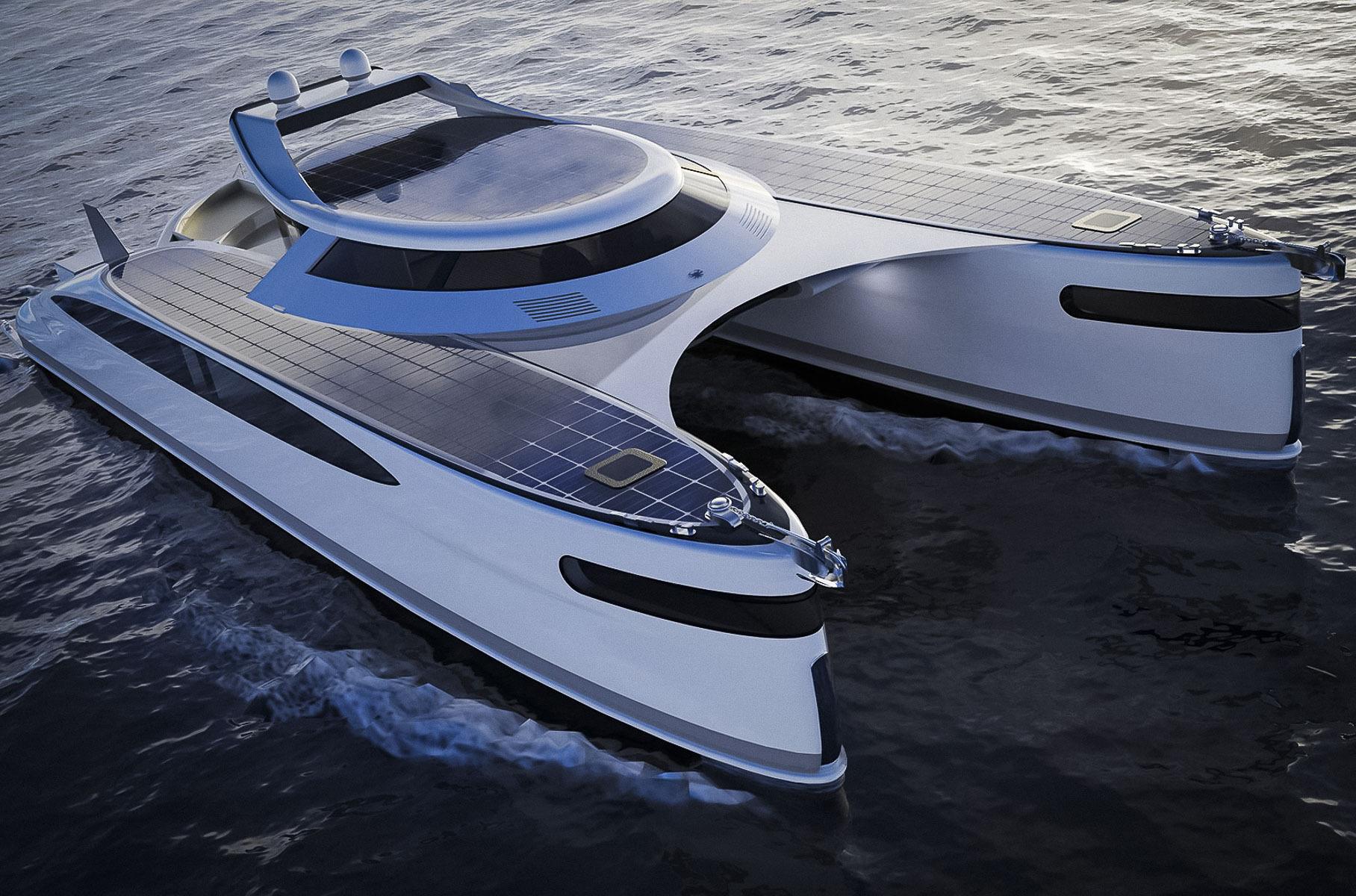 Посмотрите на 25-метровый катамаран-амфибию с Tesla на борту за 30 миллионов долларов Посмотрите на 25-метровый катамаран-амфибию с Tesla на борту за 30 миллионов долларов Новости