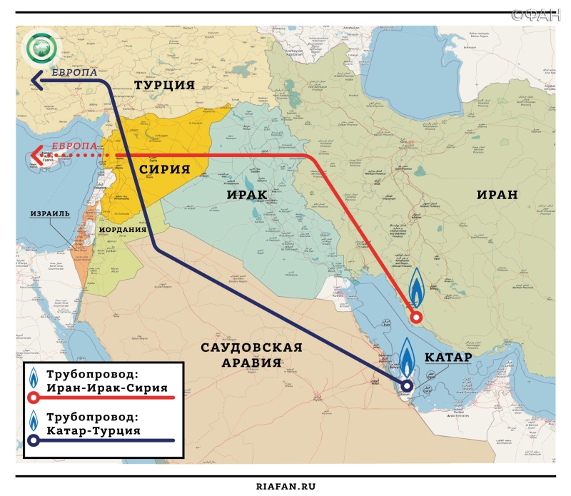 Иран сирия карта