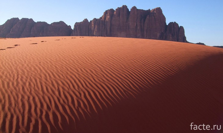 Кусочек Марса на Земле – пустыня Вади Рам Вади-Рам,необычные места,пустыня