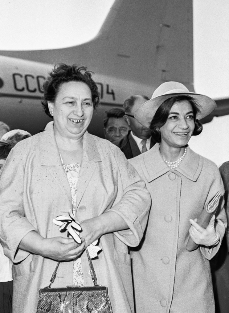 Iranian Princess Ashraf Pahlavi visits USSR