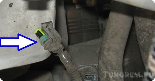 как произвести замену датчика скорости Lada Kalina