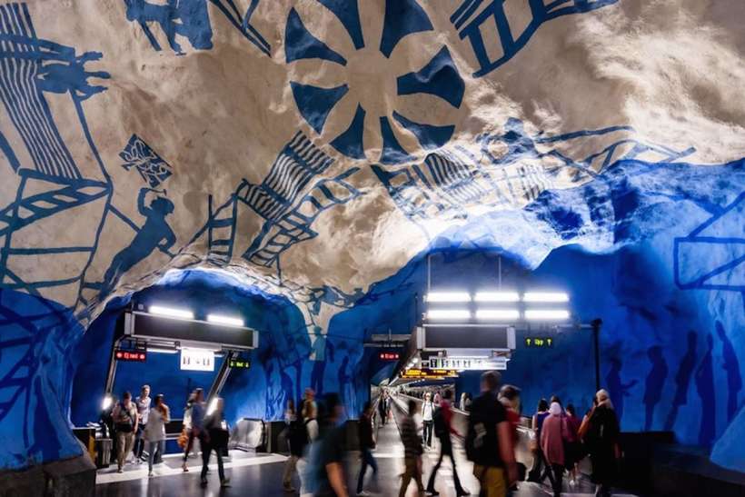 10 восхитительных станций метро, похожих на подземные музеи города,метро,мир,страны
