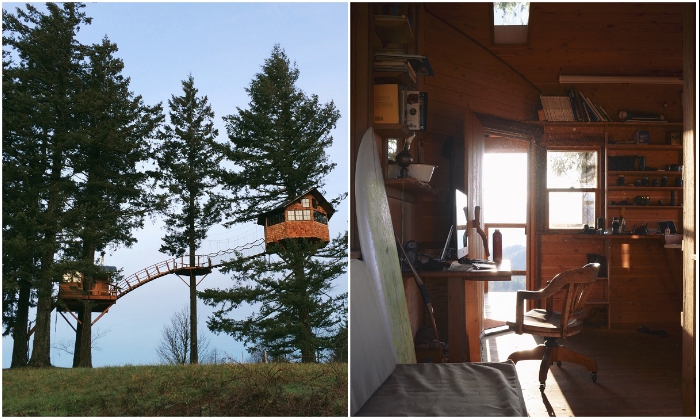 В «Treehouse» есть все необходимое для проживания круглогодично (Колумбия, США). | Фото: rope-park.com.