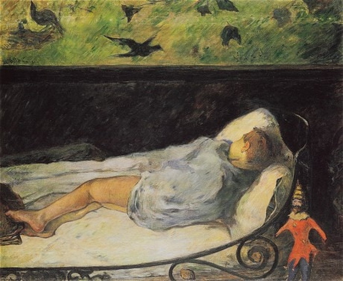 Поль Гоген «Маленький спящий» (1881)