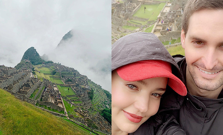 Миранда Керр и Эван Шпигель путешествуют по Перу: Мачу-Пикчу, селфи с ламой и встреча с местными жителями
