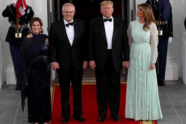 Дональд и Мелания Трамп встретились с премьер-министром Австралии и его супругой в Белом доме