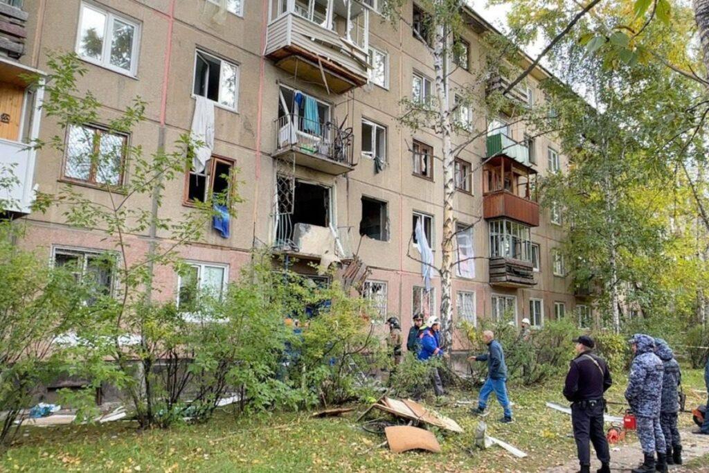 Взрыв газа произошел в пятиэтажке в Ангарске