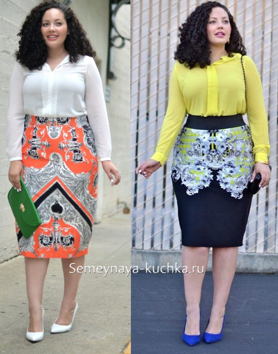 юбка карандаш офисная