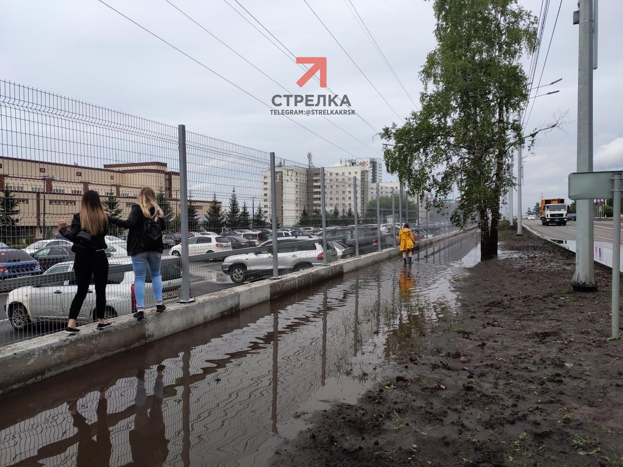 Нгс новости красноярск. Забор СФУ. Забор около Герцена. Фото лужи на асфальте. Мер в Красноярске фото 2022 год.