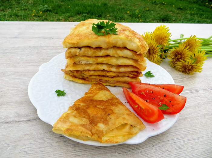 Блинчики с фаршем Еда, Блины, Вкусно, Приготовление, Другая кухня, Рецепт, Видео, Длиннопост