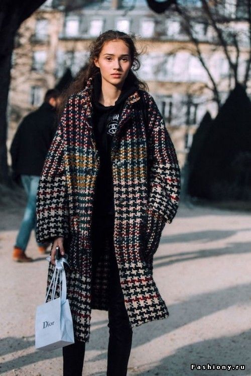 Клетка, кожа и шерсть: модные пальто на осень 2019 гардероб,мода и красота,модные тенденции,одежда и аксессуары