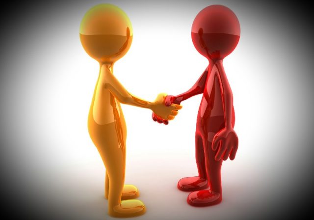 Помириться с коллегой