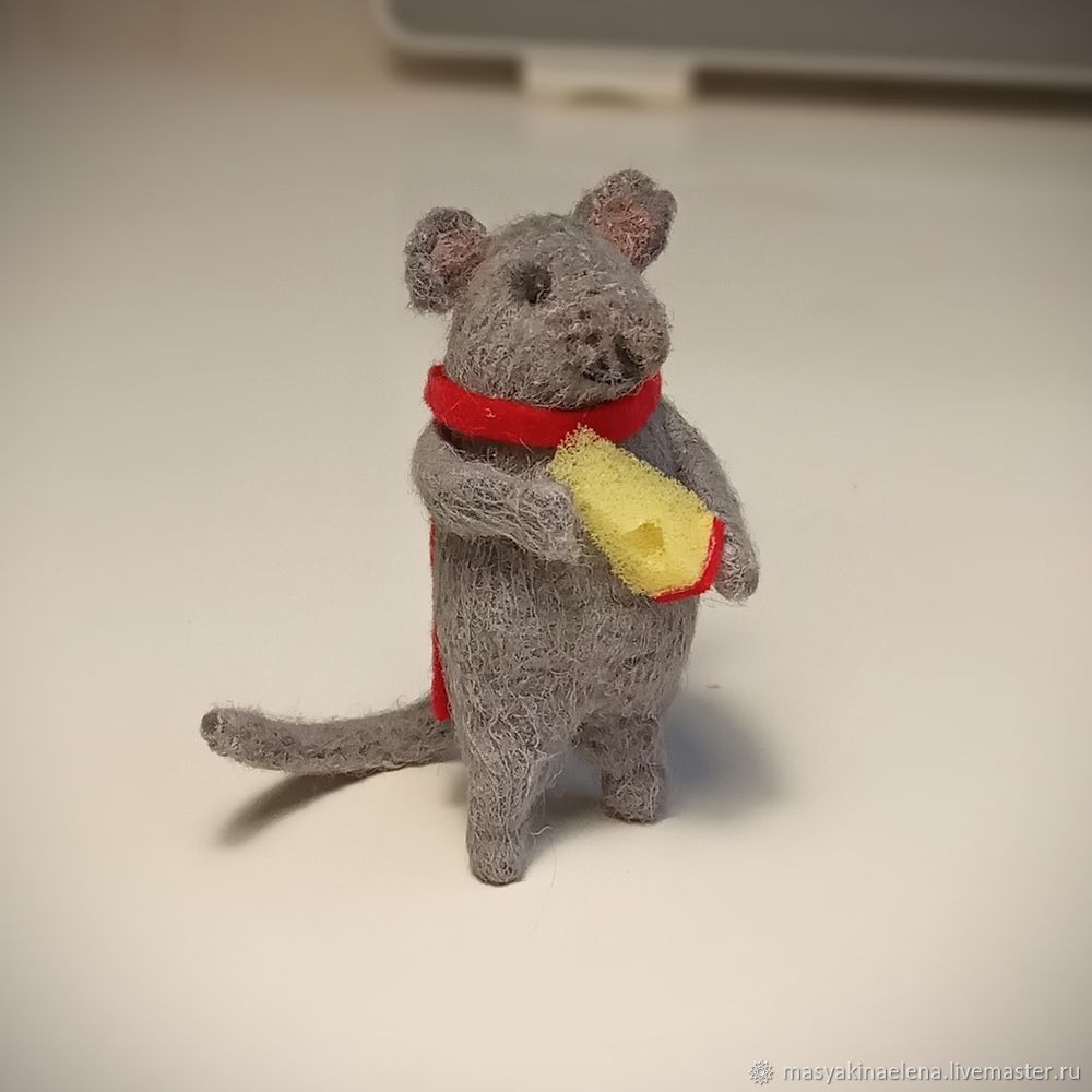 Мастерим мышонока из фетра своими руками Мастерим мышонока из фетра своими руками валяние из шерсти,игрушки,мышенок,рукоделие,своими руками,сделай сам