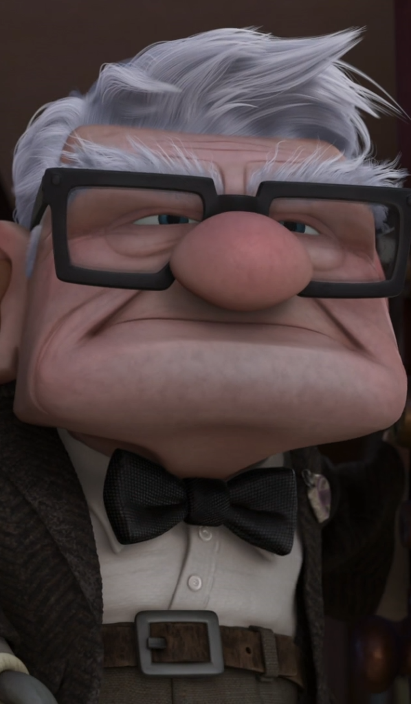 Edward Asner voices Carl Fredricksen in Up, one of the best sad movies that make you cry.