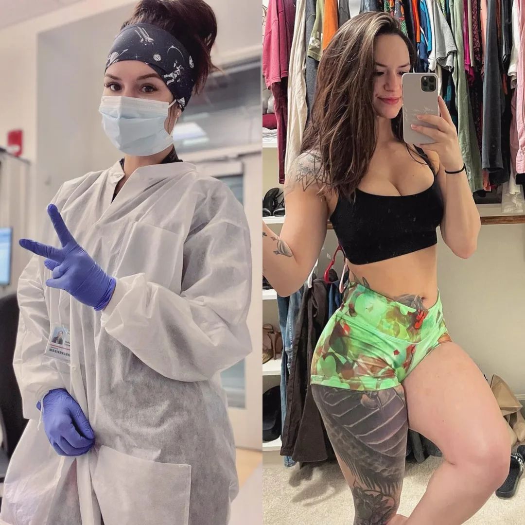 Красивые девушки в униформе и без неё