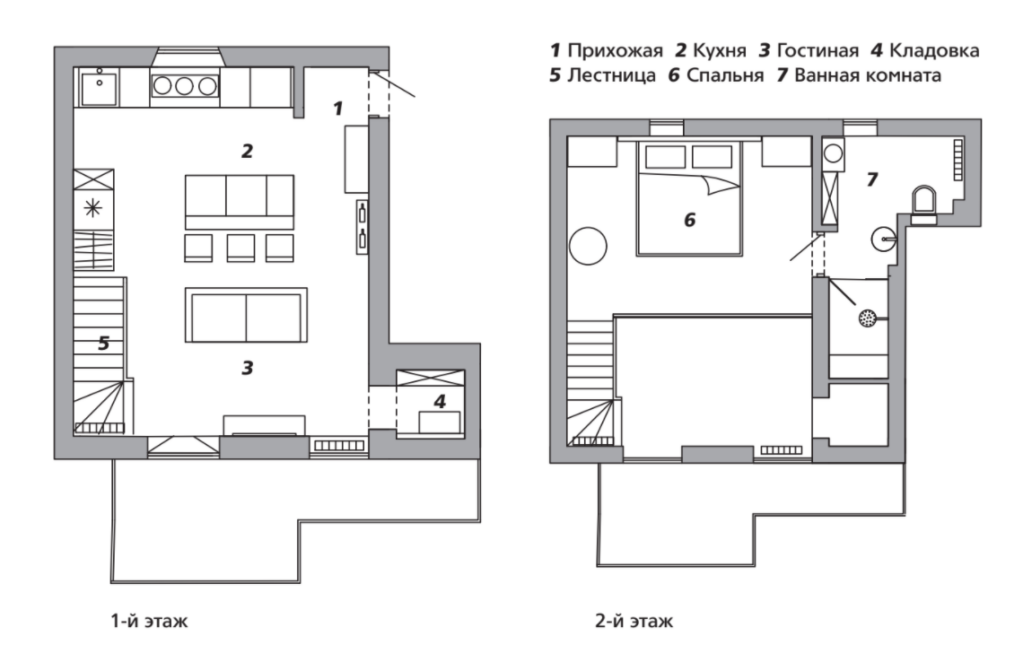 Квартира на озере Комо, 45 м² идеи для дома,интерьер и дизайн