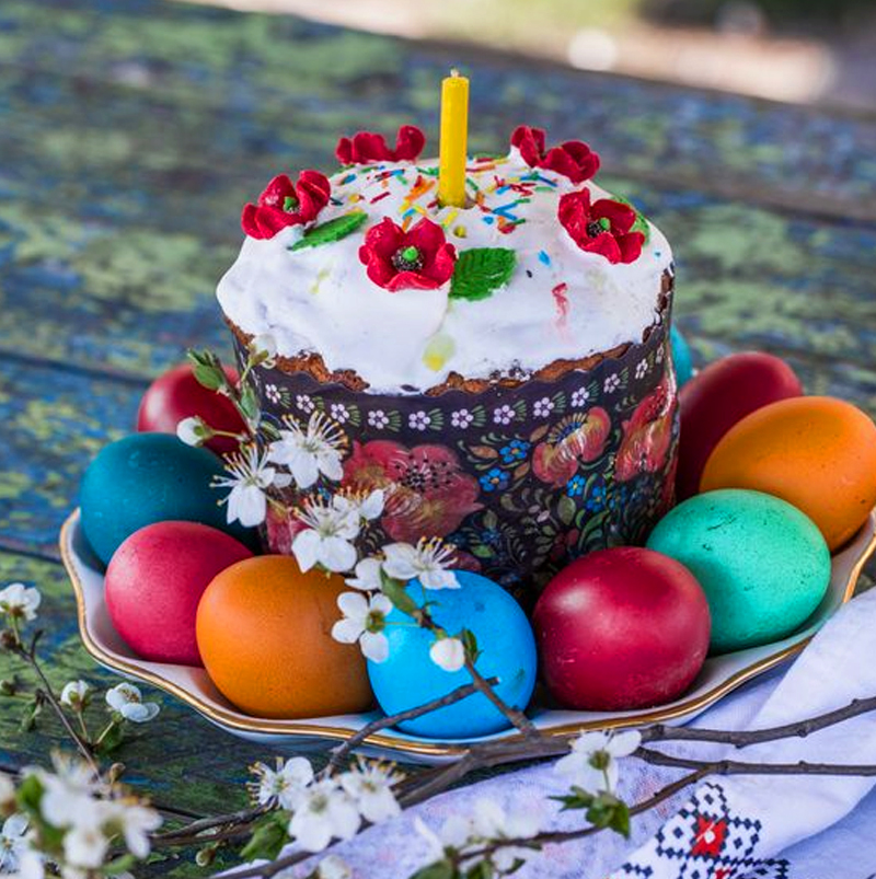 Светлой Пасхи, друзья! Это так красиво… Живописные идеи для украшения куличей. женские хобби,кулинария,кулич пасхальный,своими руками