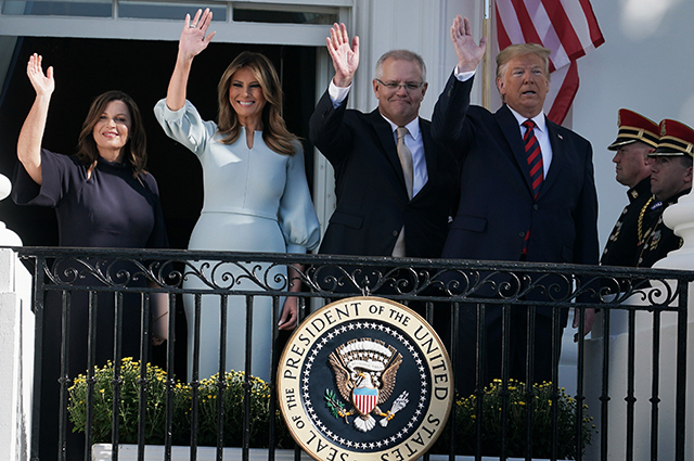 Дональд и Мелания Трамп встретились с премьер-министром Австралии и его супругой в Белом доме