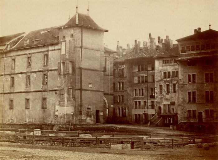 Склады Женевского порта, около 1850 года. \ Фото: bge-geneve.ch.